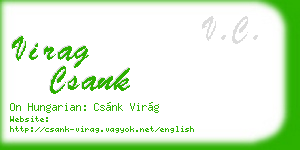 virag csank business card
